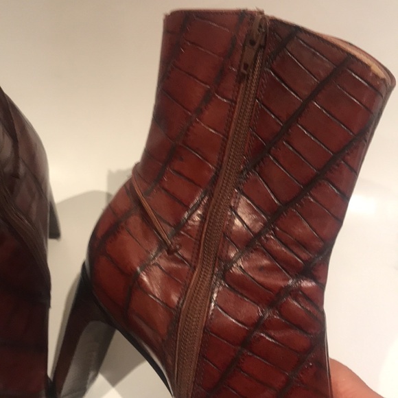 Leather Croco boots - Picture 4 of 10